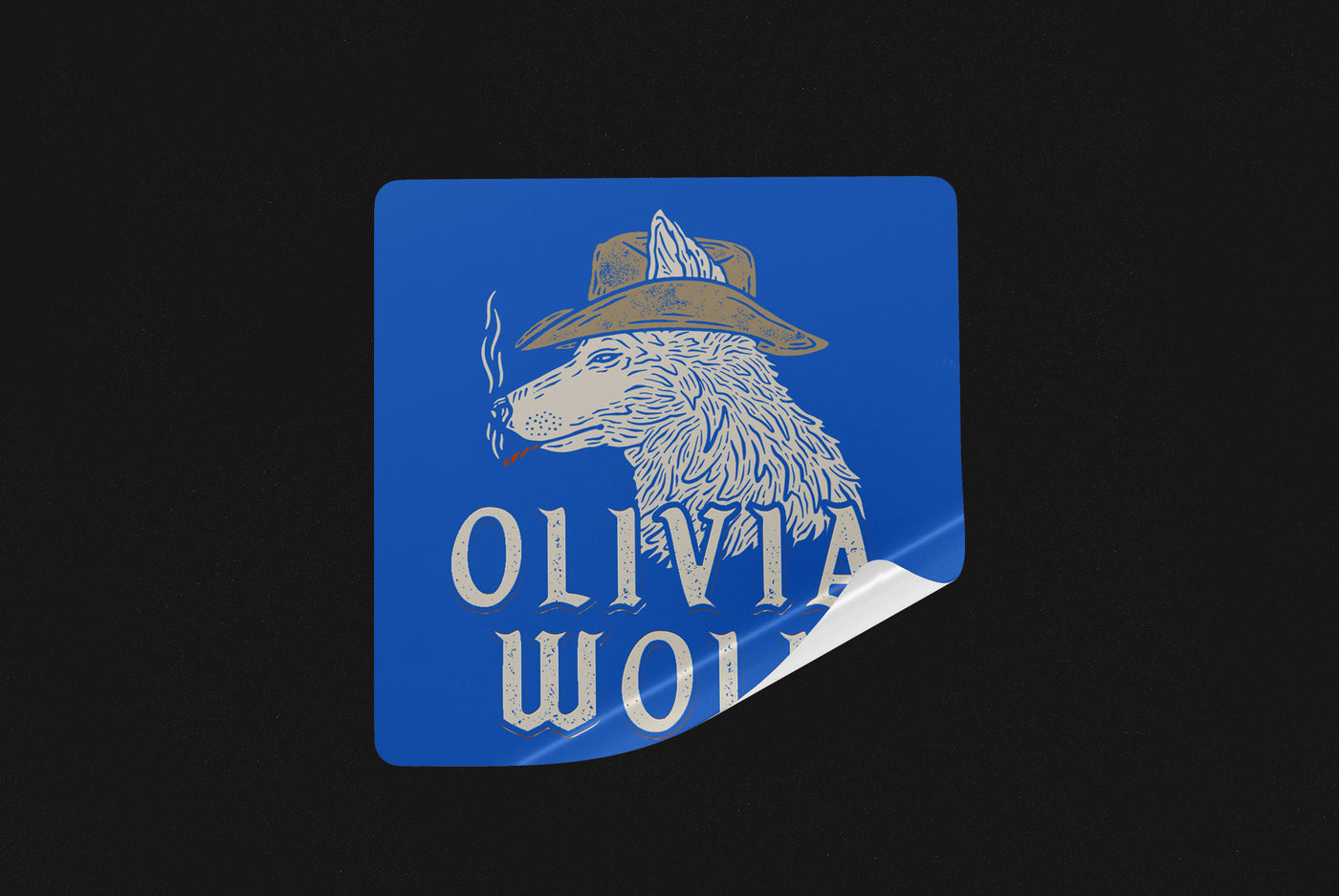 Olivia Wolf Sticker