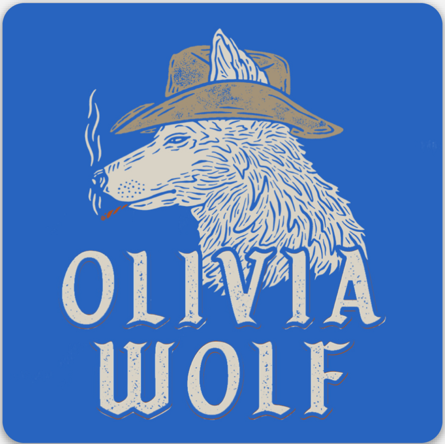 Olivia Wolf Sticker